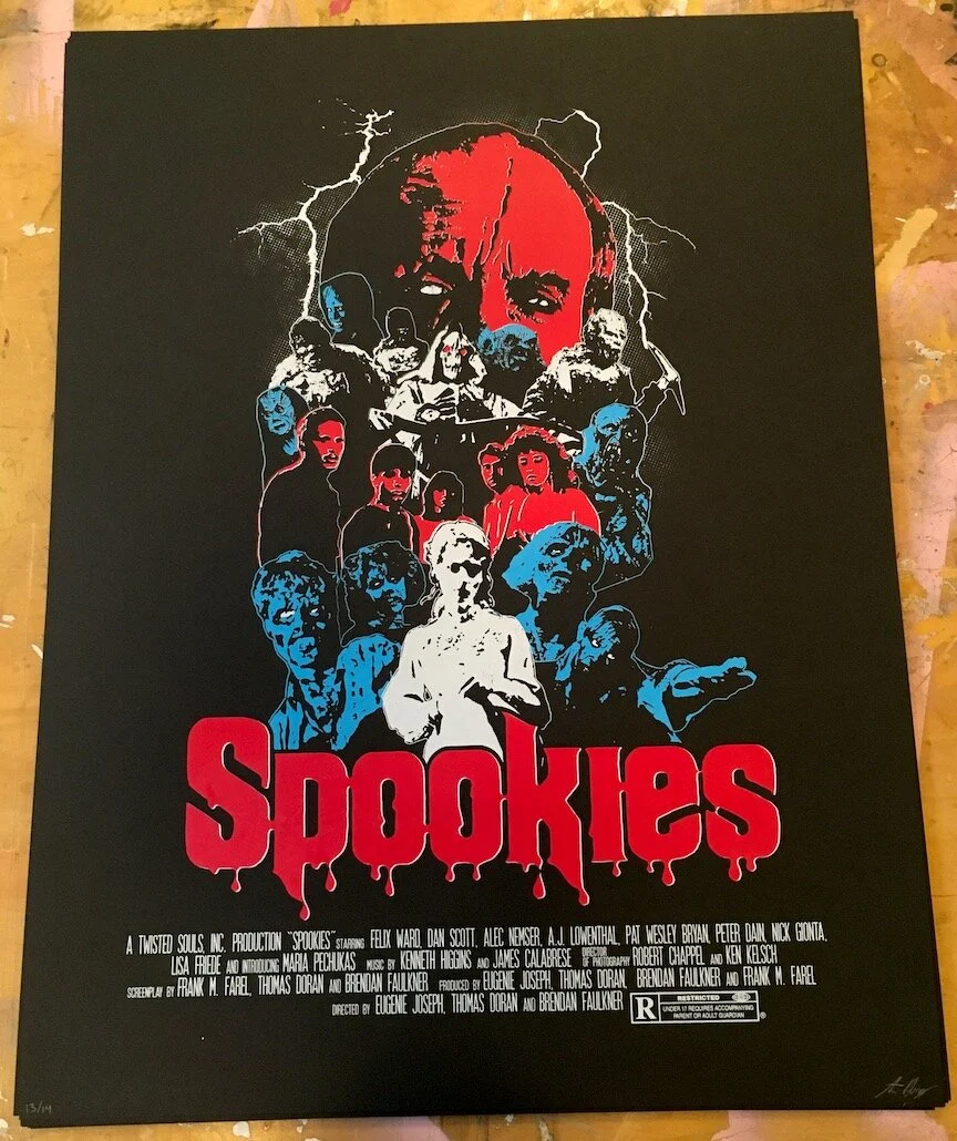 SPOOKIES SCREENPRINT POSTER — TIM MONSTERS! -